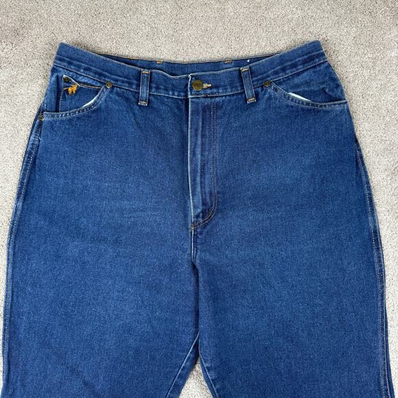 Vtg Wrangler Misses Jeans Size 16 High Rise USA 70s Western Retro Prairie - Picture 2 of 7